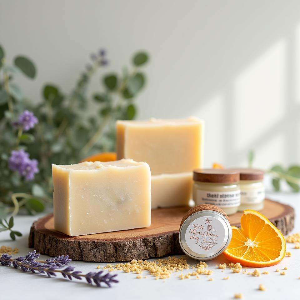 Handmade soap collection from Milky Way Melts featuring natural Irish ingredients